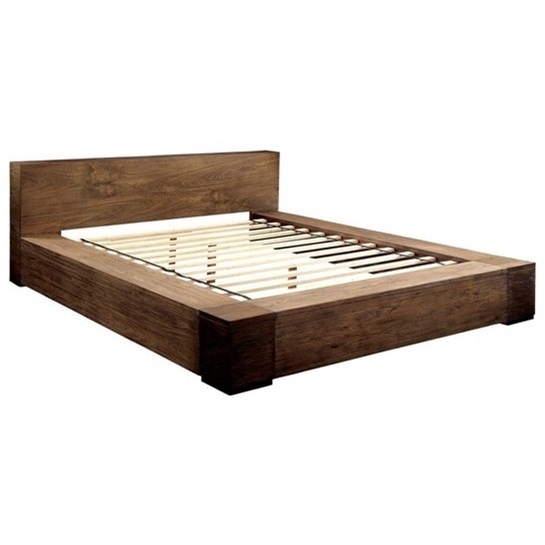 Wooden platform bed california king best sale